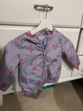 GAP purple Lilac Hooded Jacket with Pink Disney Print